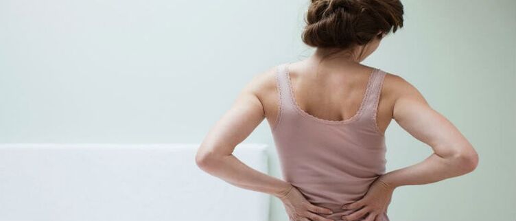 Ostéochondrose de la colonne vertébrale chez une femme