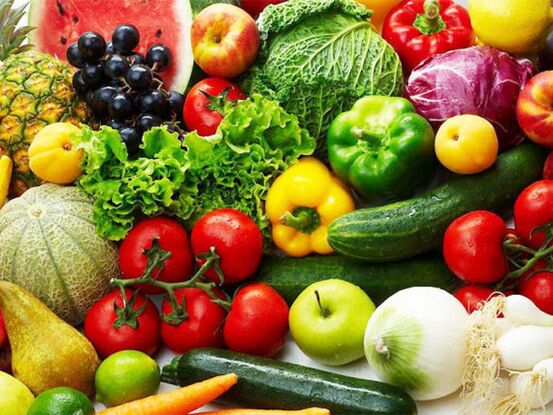 Légumes et fruits frais